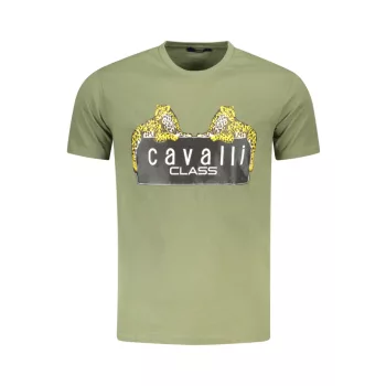   Cavalli Class férfi rövid ujjú póló, zöld 1 napos szállítás