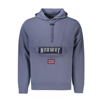   NORWAY 1963 férfi kék kapucnis pulóver - L 1 napos szállítás