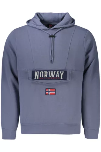 NORWAY 1963 férfi kék kapucnis pulóver - L 1 napos szállítás