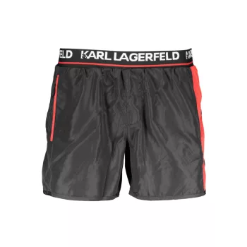  Karl Lagerfeld Beachwear férfi fürdőnadrág, fekete 1 napos szállítás