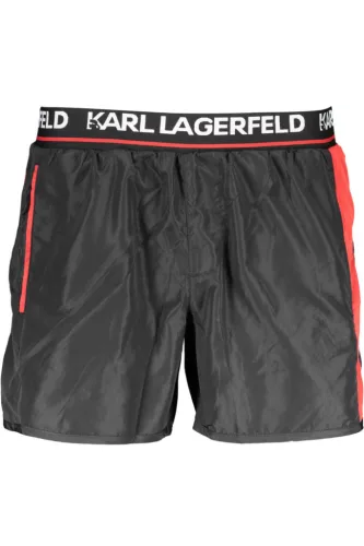 Karl Lagerfeld Beachwear férfi fürdőnadrág, fekete 1 napos szállítás