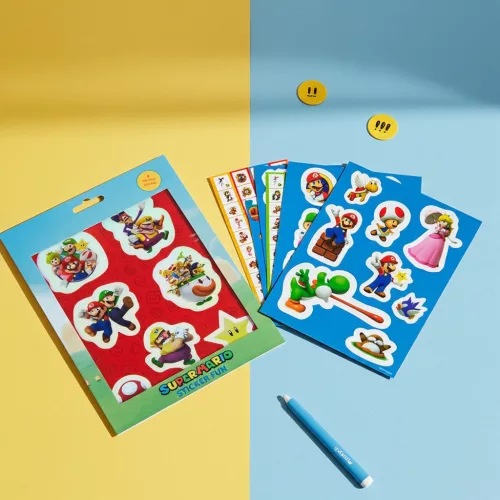 Super Mario Bros gyerek matrica szett utolsó darabok 1 napos szállítás