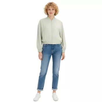   Női blézer, oversized, menta/arany, 913821 - 48 1 napos szállítás
