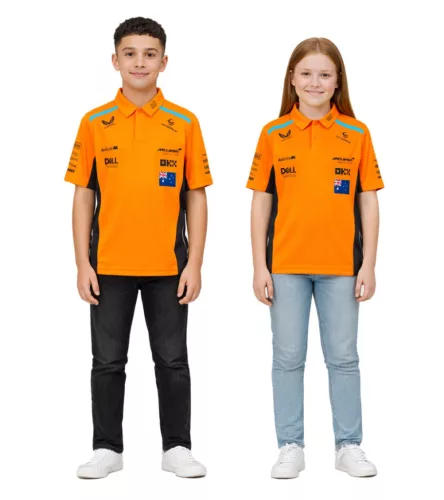 McLaren gyerek póló TJ5319, narancssárga 1 napos szállítás