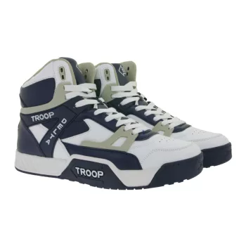   WORLD OF TROOP Delta High unisex magas szárú sneaker, kék/fehér, 80102 - 43 1 napos szállítás