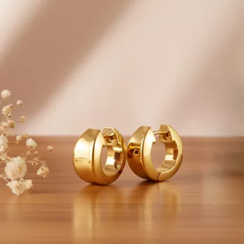  Esprit női fülbevaló curved ESCO11902B000, arany 1 napos szállítás