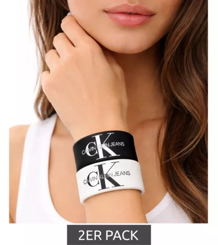 Calvin Klein unisex karkötő KJJLBB850200, fekete/fehér 1 napos szállítás