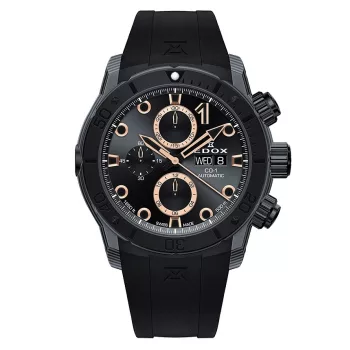 EDOX CO-1 Carbon Chrono automata 01125-CCN-NR Férfi Karóra