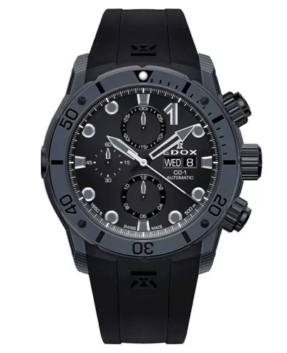 EDOX CO-1 Carbon Chrono automata 01125-CLNGN-NING Férfi Karóra