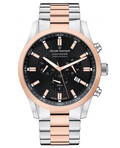 Claude Bernard Aquarider Chrono 10222-357RM-NIR Férfi Karóra