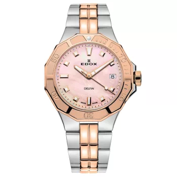 EDOX Delfin Diver Lady 53020-357RM-ROR Női Karóra