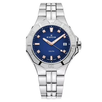   EDOX Delfin The Original Diver Lady Diamonds 53020-3M-BUDDR Női Karóra