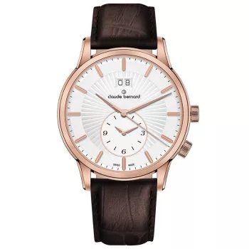   Claude Bernard Classic 2nd Time Zone 62007-37R-AIR Férfi Karóra