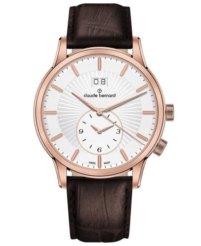 Claude Bernard Classic 2nd Time Zone 62007-37R-AIR Férfi Karóra