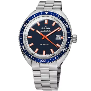 EDOX Hydro-sub Date automata 80128-3BUM-BUIO Férfi Karóra
