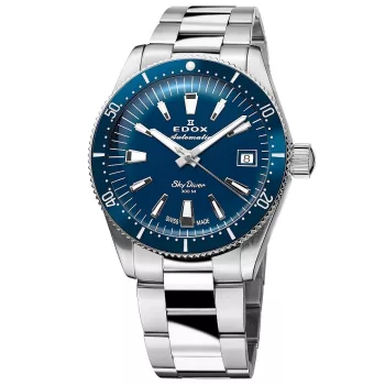 EDOX Skydiver automata Lady 80131-3BUM-BUIN Női Karóra