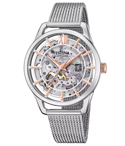 Festina automata Lady Skeleton F20627/1 Női Karóra