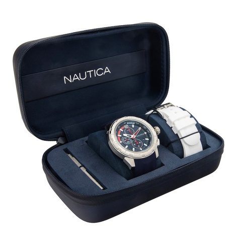 Nautica Long Beach Set NAPLECR10 Férfi Karóra