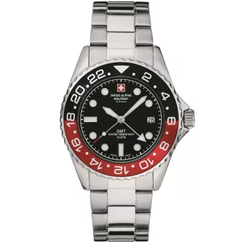   Swiss Alpine Military Master Diver GMT SAM7052.1136 Férfi Karóra