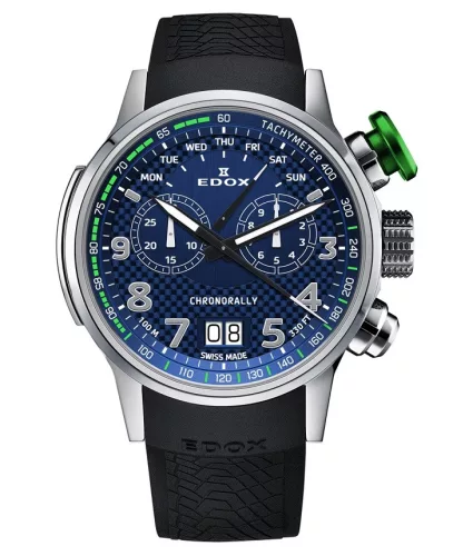 EDOX férfi karóra Chronorally Titanium 38001-TINV-BUV3