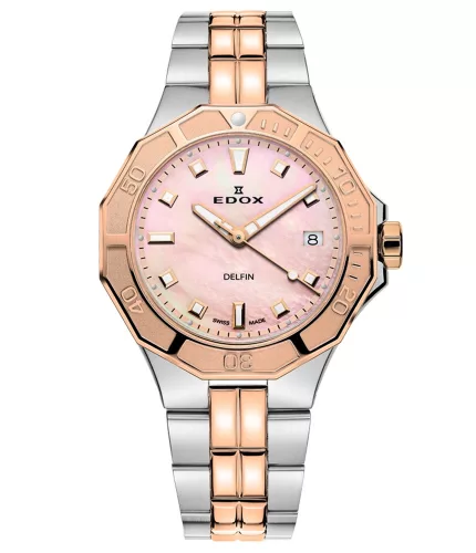 EDOX női karóra Delfin Diver Lady 53020-357RM-ROR