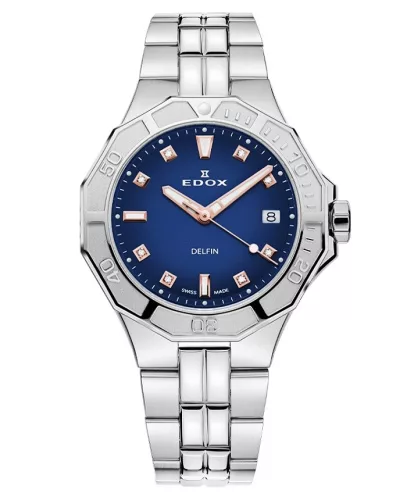 EDOX női karóra Delfin The Original Diver Lady Diamonds Special Edition 53020-3M-BUDDR