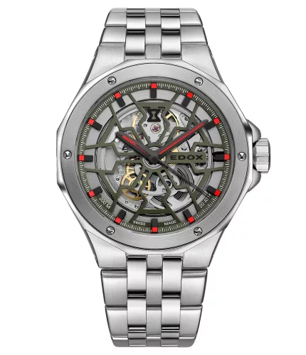 EDOX férfi karóra Delfin Mecano Skeleton 85303-3M-VNRO